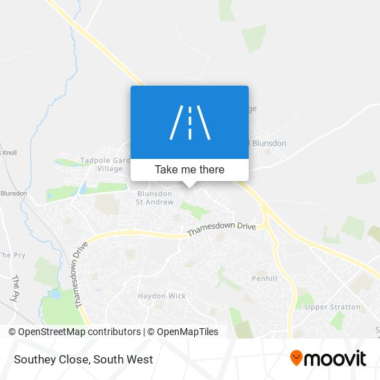 Southey Close map