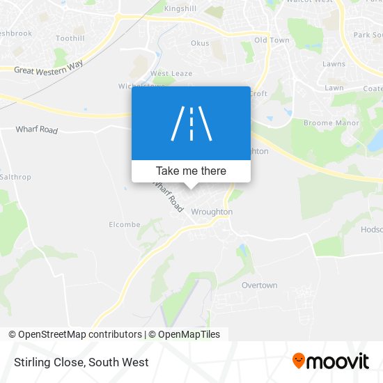 Stirling Close map