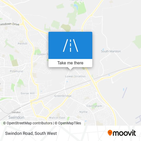 Swindon Road map