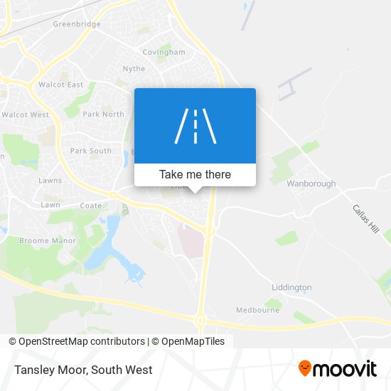 Tansley Moor map