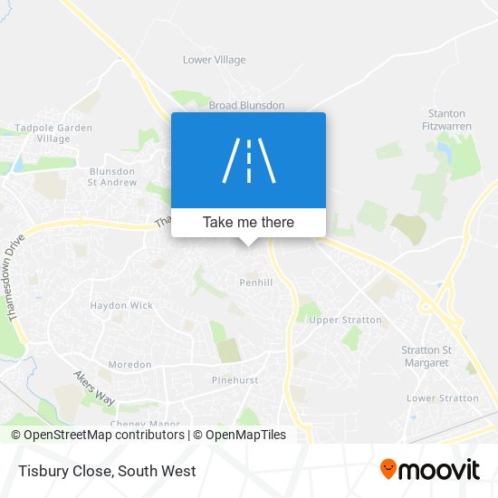 Tisbury Close map