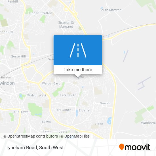 Tyneham Road map