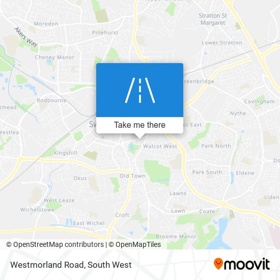 Westmorland Road map