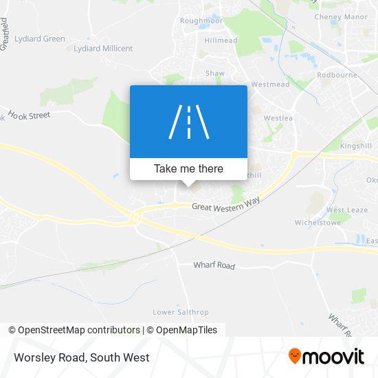 Worsley Road map