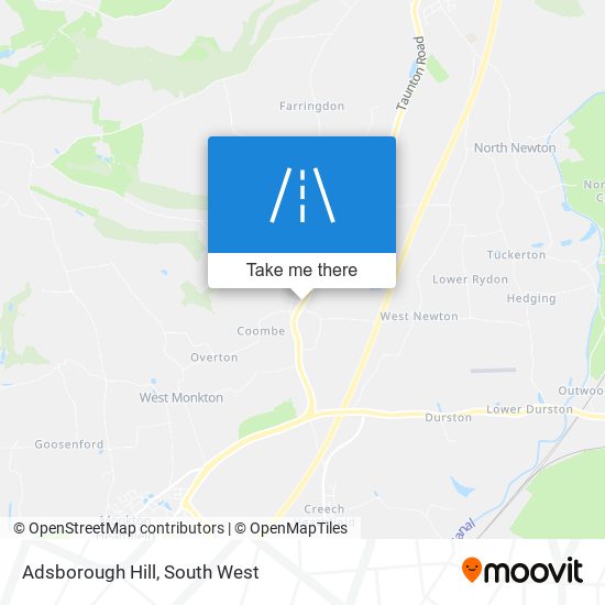Adsborough Hill map