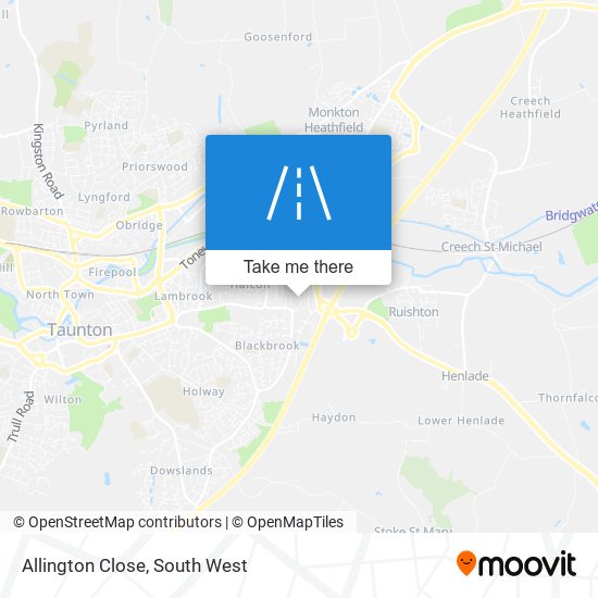 Allington Close map