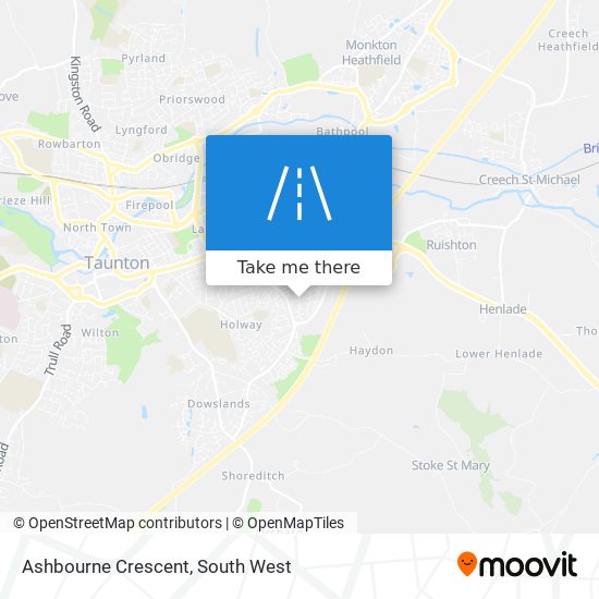 Ashbourne Crescent map