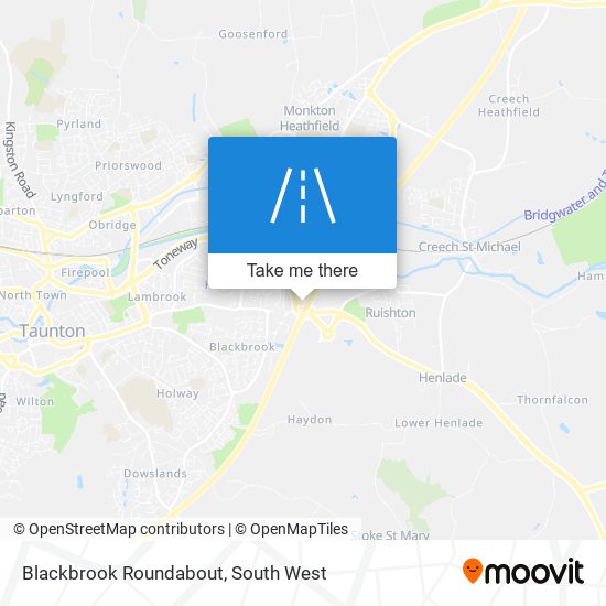 Blackbrook Roundabout map