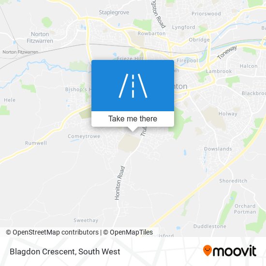 Blagdon Crescent map