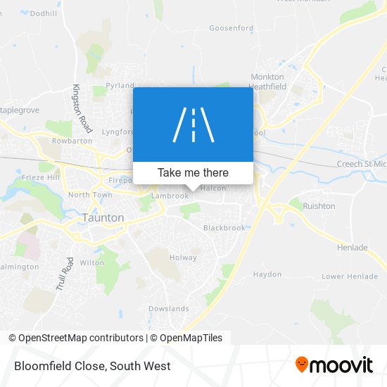 Bloomfield Close map
