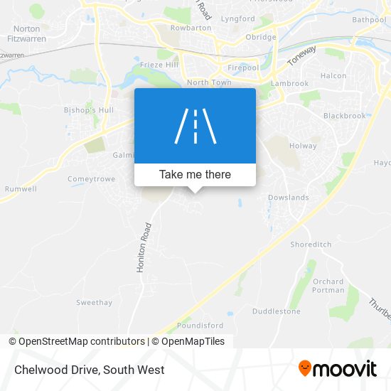 Chelwood Drive map