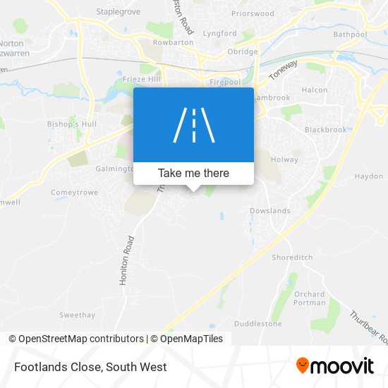 Footlands Close map