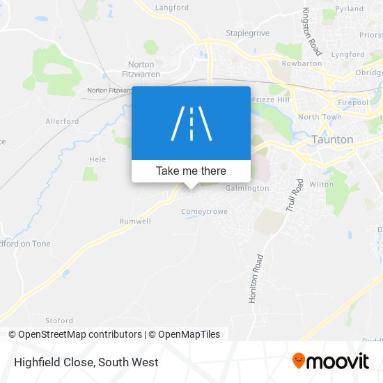 Highfield Close map