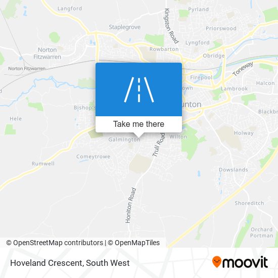 Hoveland Crescent map