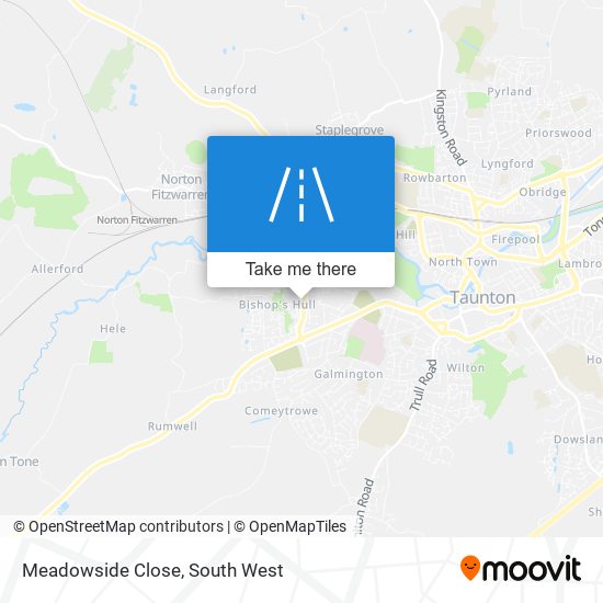 Meadowside Close map