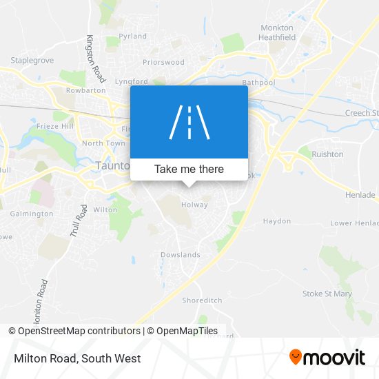 Milton Road map