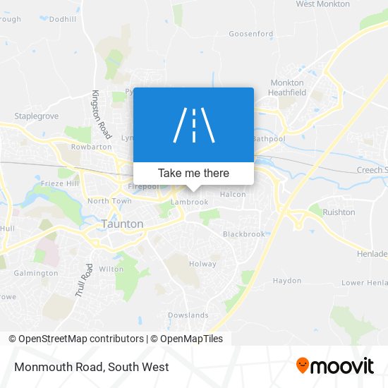 Monmouth Road map