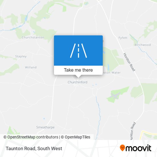 Taunton Road map