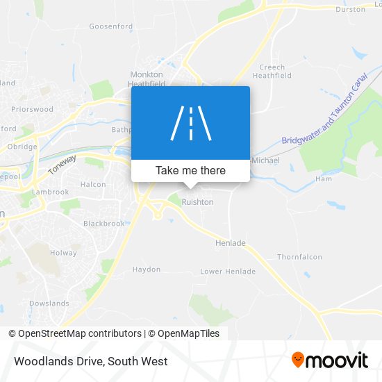 Woodlands Drive map