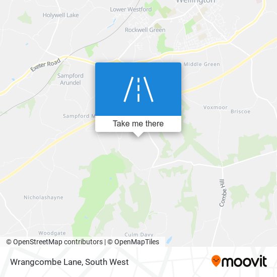 Wrangcombe Lane map