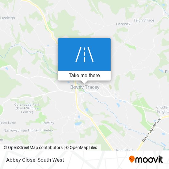 Abbey Close map
