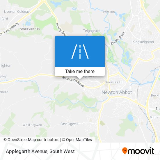 Applegarth Avenue map