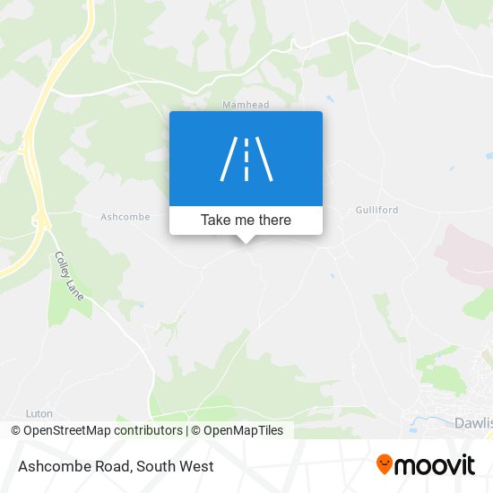 Ashcombe Road map