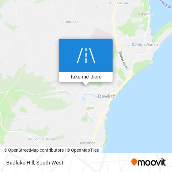 Badlake Hill map