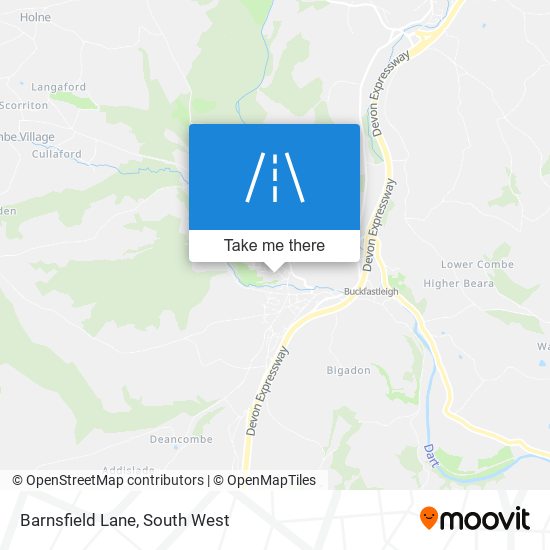 Barnsfield Lane map