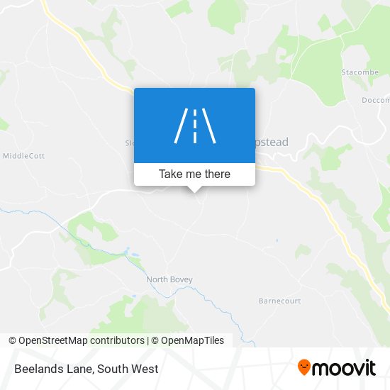 Beelands Lane map