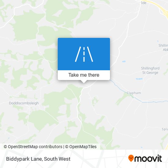 Biddypark Lane map
