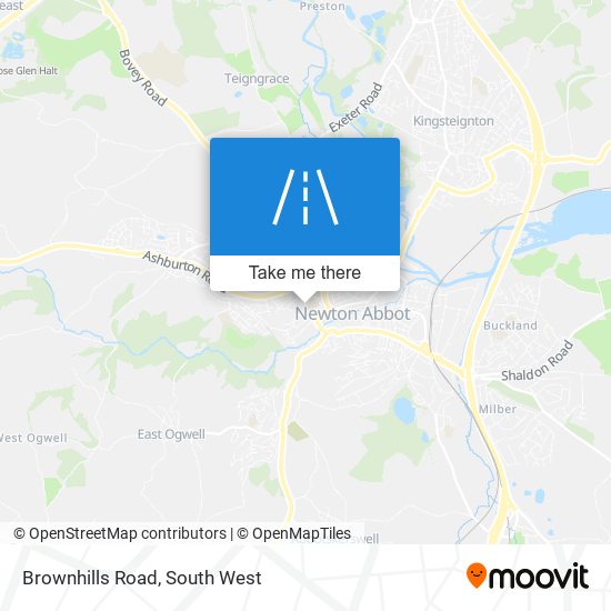 Brownhills Road map
