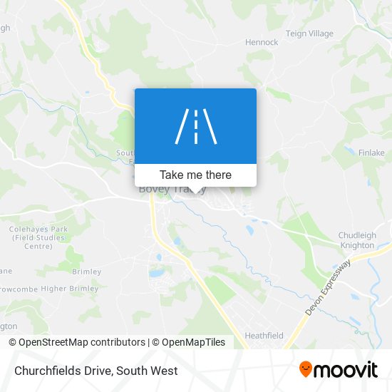 Churchfields Drive map