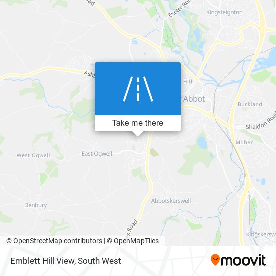 Emblett Hill View map