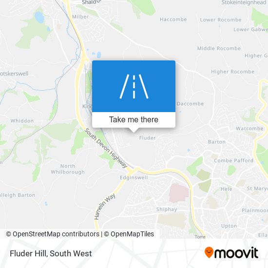 Fluder Hill map