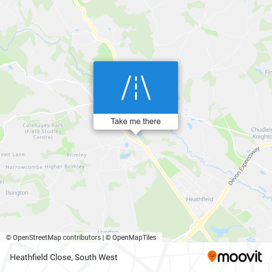 Heathfield Close map