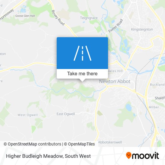 Higher Budleigh Meadow map