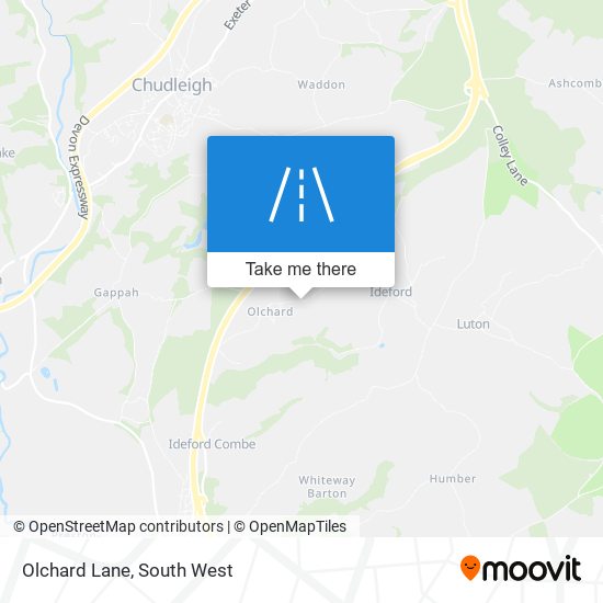 Olchard Lane map