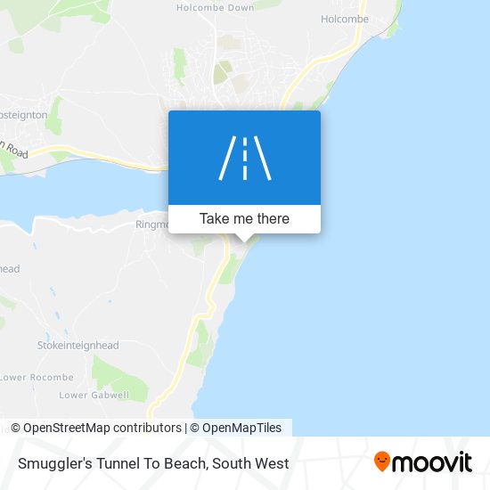 Smuggler's Tunnel To Beach map