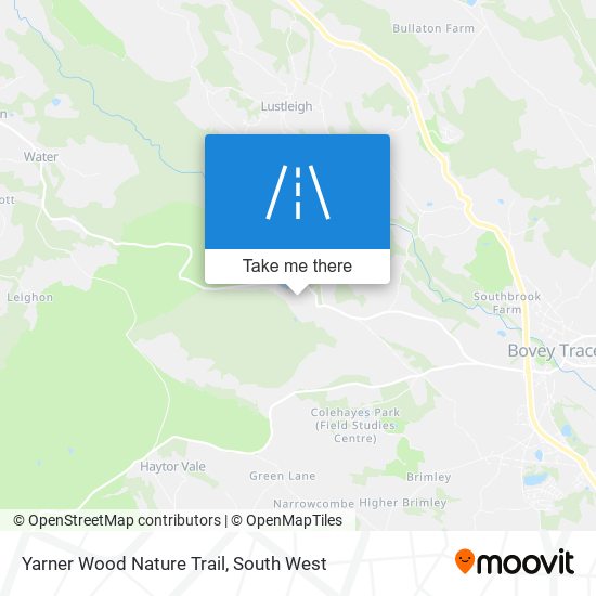 Yarner Wood Nature Trail map