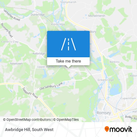 Awbridge Hill map