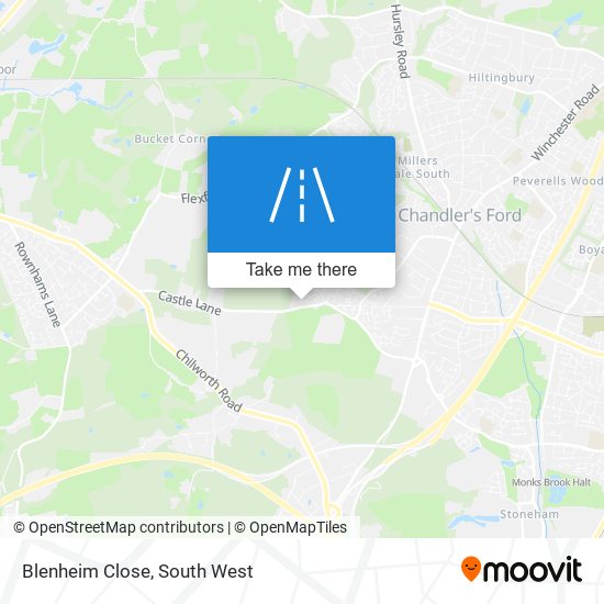 Blenheim Close map