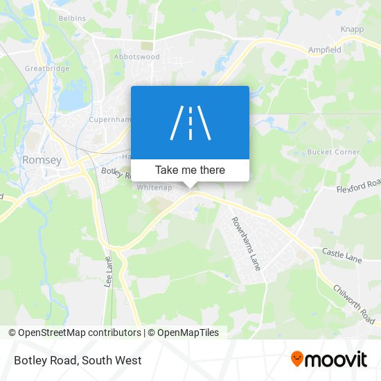 Botley Road map