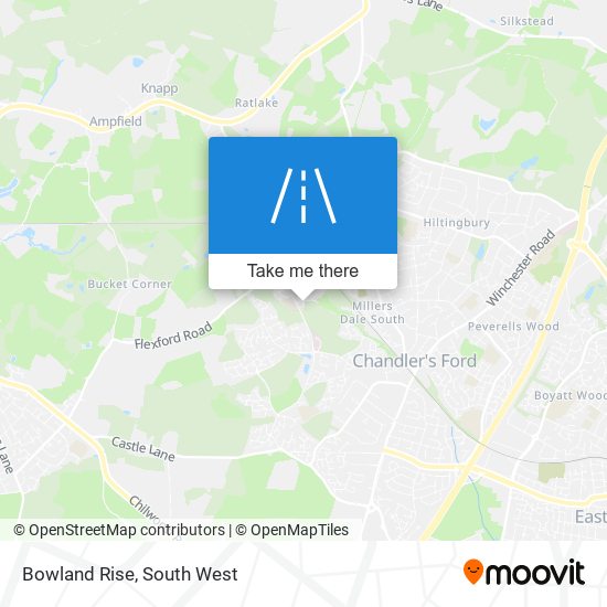Bowland Rise map