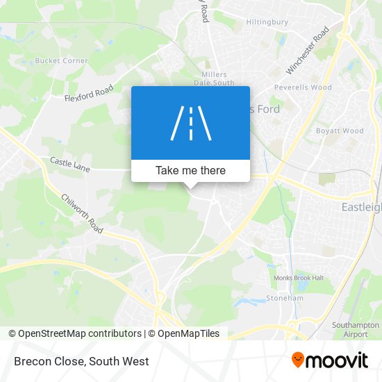 Brecon Close map