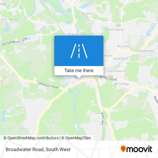 Broadwater Road map