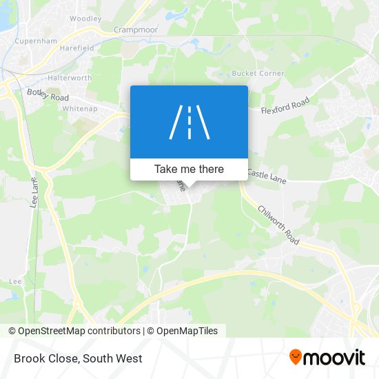 Brook Close map