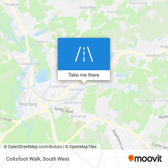 Coltsfoot Walk map