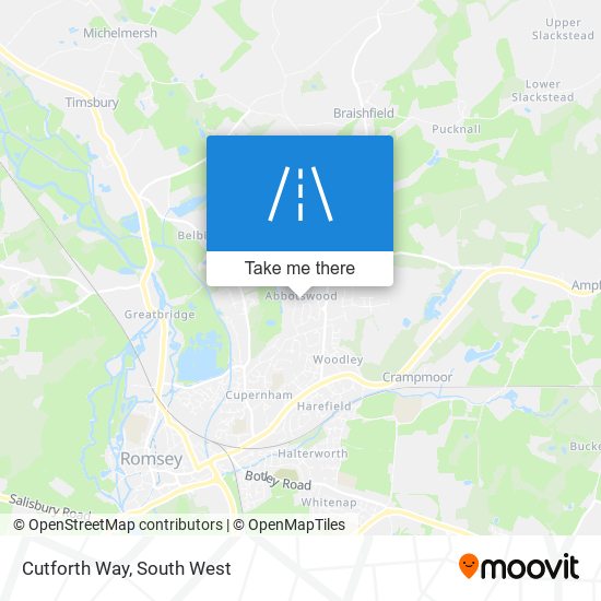 Cutforth Way map