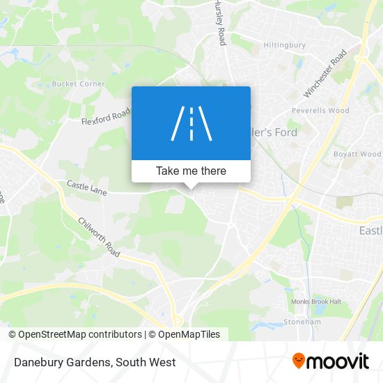 Danebury Gardens map